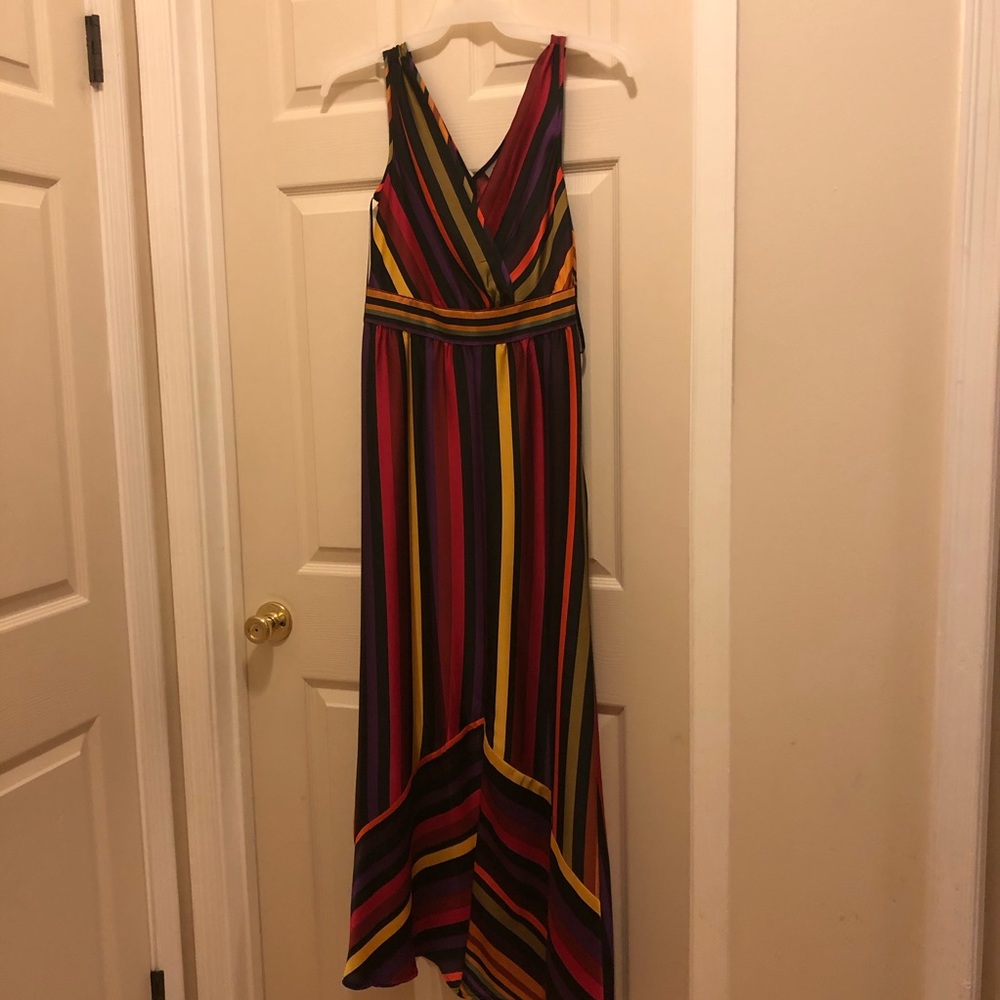 $15-😊Worthington🌈stripe dress
